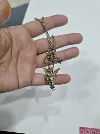 Colgante Ángel Plata y Oro