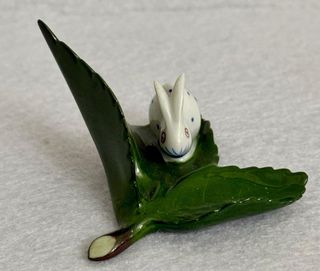 Statuina porcellana Herend coniglio foglia