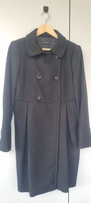 Abrigo Massimo Dutti Negro