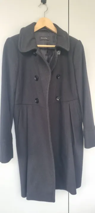 Abrigo Massimo Dutti Negro