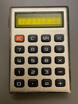 Mini calcolatrice Casio 1972 vintage