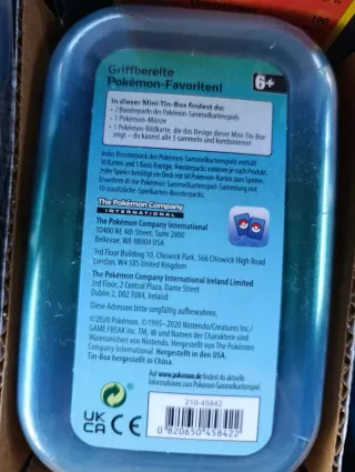 Carte Pokémon Scatola Tin