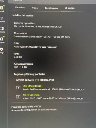 PC Gaming rtx 4080 súper