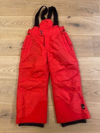 Pantalón de esquí infantil rojo