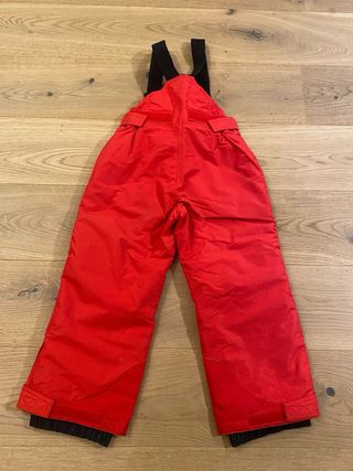 Pantalón de esquí infantil rojo