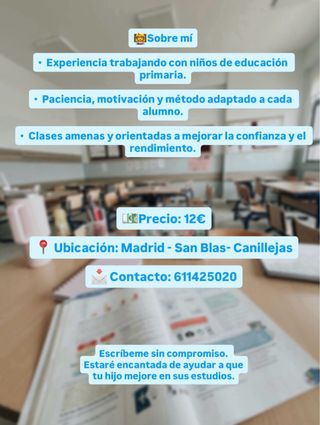 Profesor particular primaria