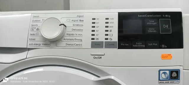 Lavadora Electrolux 8kg A++ Carga Frontal