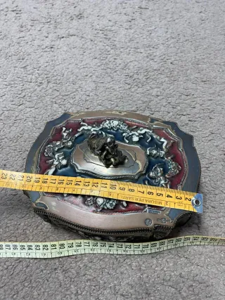 Portagioie antico decorato argento