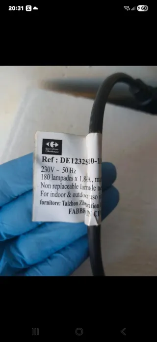 Tubo lucine multicolor per interno/esterno