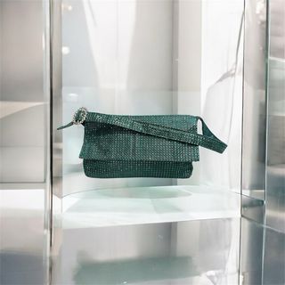 Bolso fiesta verde brillante nuevo