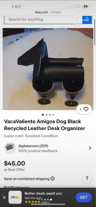 Portapenne Vacavaliente pelle turchese