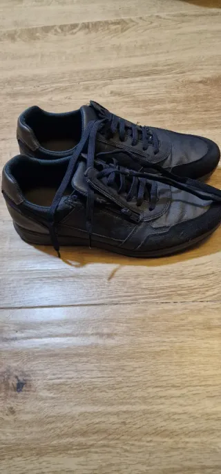 Botines Geox Negros azul marino