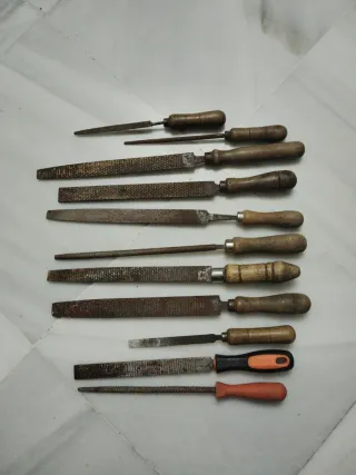 Juego 11 limas y escofinas carpintero