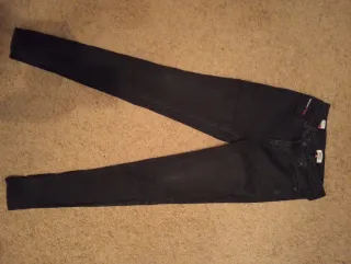 Pantalón Tommy Jeans Negro Mujer