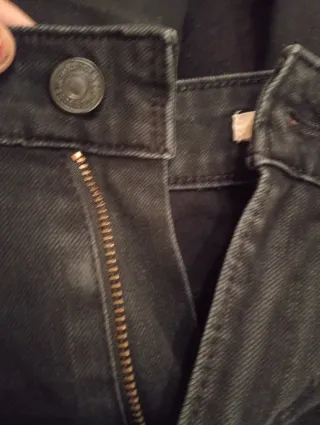 Pantalón Tommy Jeans Negro Mujer