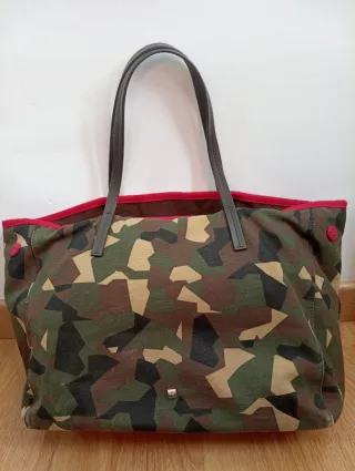 Bolso shopper Purificación García camuflaje