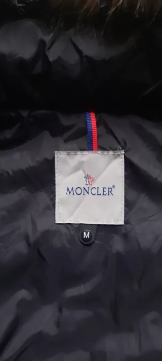 Moncler Giubbotto Nero Pelliccia M