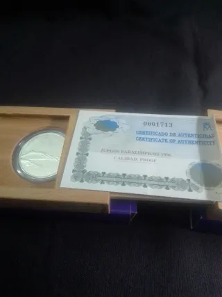 Moneda Juegos Paralímpicos y Olímpicos 1996.