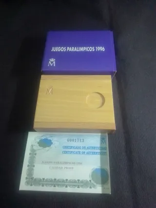 Moneda Juegos Paralímpicos y Olímpicos 1996.