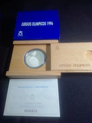 Moneda Juegos Paralímpicos y Olímpicos 1996.