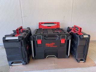 Set 3 Milwaukee PACKOUT Valigie Modulari