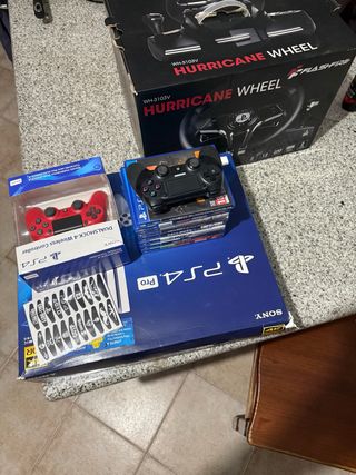 PS4 Pro 1TB + 3 Controles + 8 Juegos + Volante