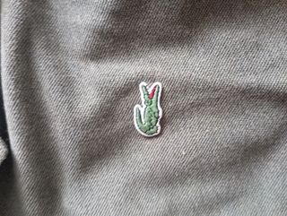 Polo Lacoste manga larga verde oscuro