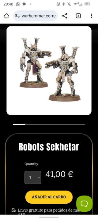 Robots Sekhetar Warhammer
