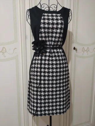 Abito Sandro Ferrone fantasia pied-de-poule