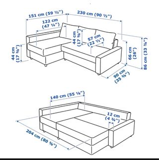 Sofá Cama IKEA Beige