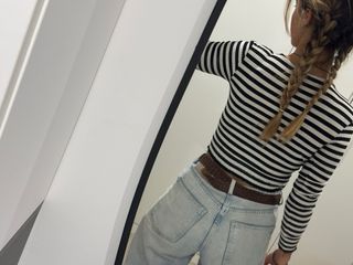 Camiseta de rayas manga larga