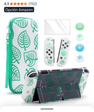 Funda y Accesorios Nintendo Switch Hojas