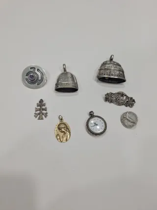 Lote Colgantes Plata y Oro