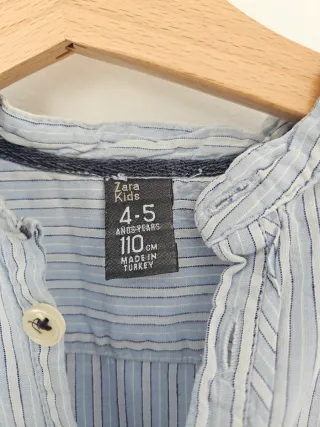 Camisa niño rayas verano talla 4-5