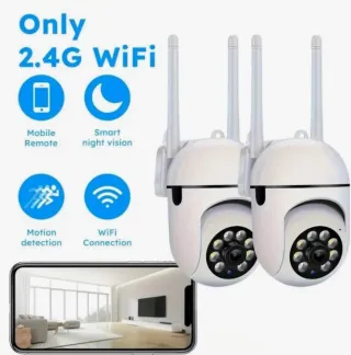 2 Cámaras Wi-Fi 1080p HD Inalámbricas
