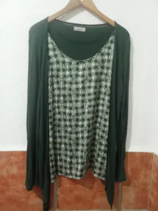 Blusón vestir XXXL estampado