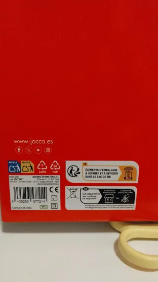 Batidora Jocca con Jarra de Cristal 1.5L 1000W