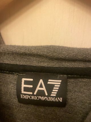 Sudadera Armani L gris y negra