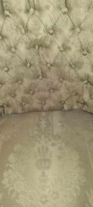 Sofá y 2 butacas estilo Luis XV dorado