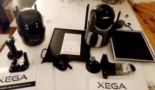 2 Cámaras Vigilancia Exterior XEGA Solar