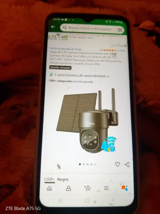 2 Cámaras Vigilancia Exterior XEGA Solar