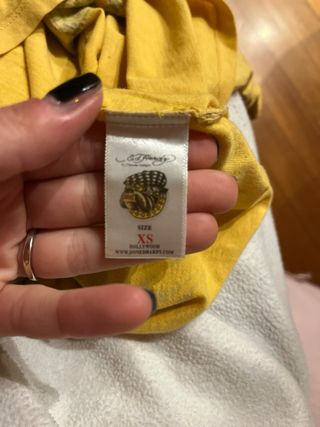 T-shirt Ed Hardy con strass