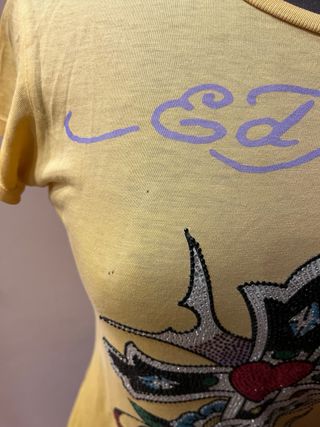 T-shirt Ed Hardy con strass