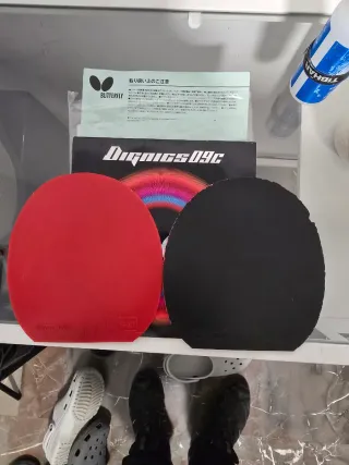 Gomas de tenis de mesa Dignics 09c + Tenergy 05