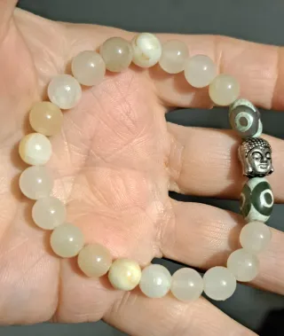 Bracciale Pietra di Luna Perle Buddha 2 perlinedzy