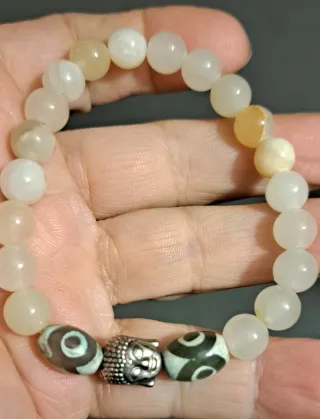 Bracciale Pietra di Luna Perle Buddha 2 perlinedzy