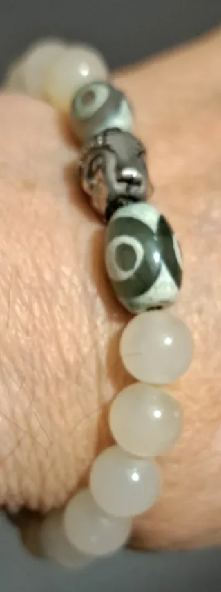 Bracciale Pietra di Luna Perle Buddha 2 perlinedzy