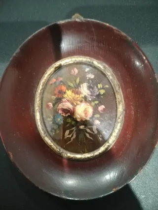 Dipinti a olio ovali firmati - Set di 4