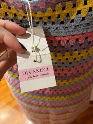 Abito crochet multicolore