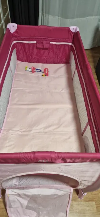 Cuna de viaje Asalvo Baby rosa